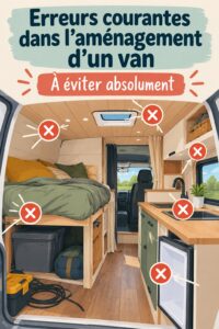 Un van aménagé bien designé pour la vie sur la route