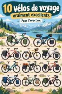 Un vélo de randonnée moderne sur un sentier verdoyant, idéal pour des aventures en plein air.