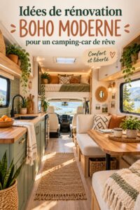 Rénovation moderne d'un van avec un intérieur cosy
