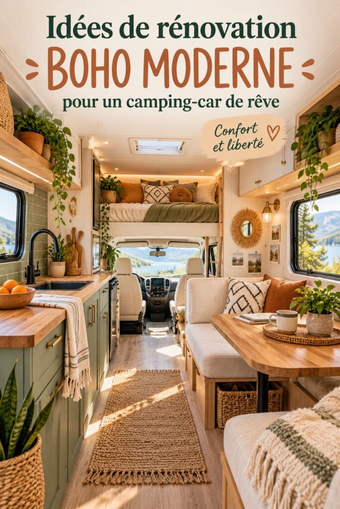 Rénovation moderne d'un van avec un intérieur cosy