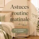 Femme profitant d'un moment de sérénité le matin, entourée de plantes et de thé