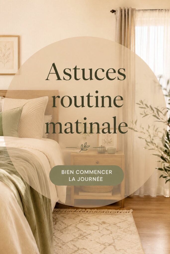 Femme profitant d'un moment de sérénité le matin, entourée de plantes et de thé