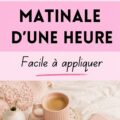 Femme prenant son petit déjeuner tout en préparant sa journée avec un bicycle