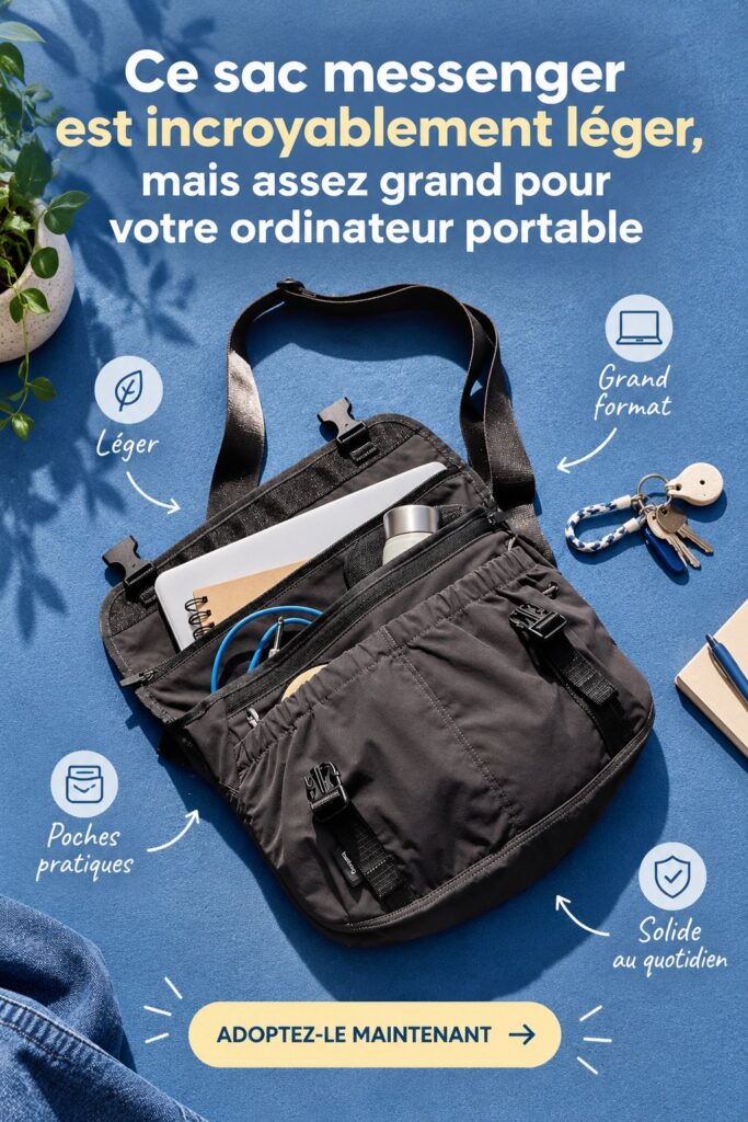 Sac à dos léger en milieu urbain, parfait pour le transport d'un ordinateur portable.