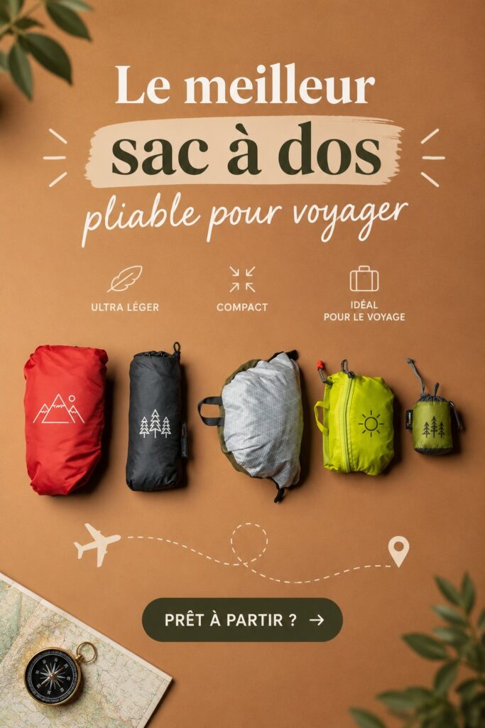 Femme utilisant un sac à dos pliable élégant lors de ses trajets urbains