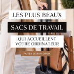 Sacoches élégantes pour ordinateurs portables prêtes à être utilisées en milieu urbain.