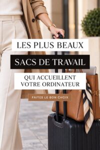Sacoches élégantes pour ordinateurs portables prêtes à être utilisées en milieu urbain.