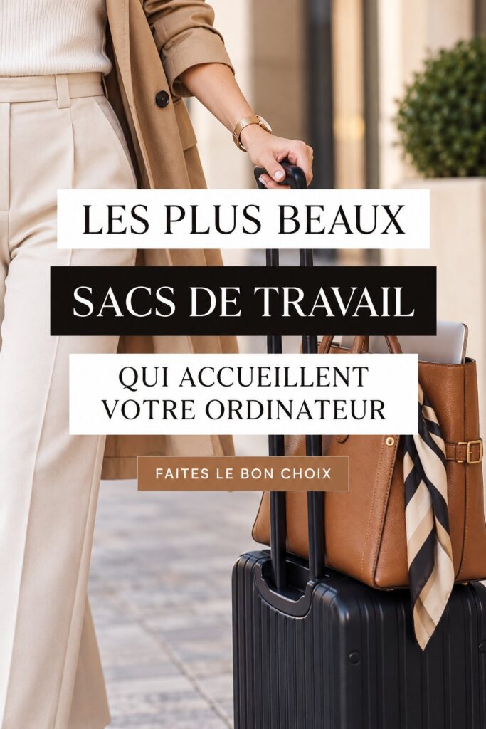 Sacoches élégantes pour ordinateurs portables prêtes à être utilisées en milieu urbain.