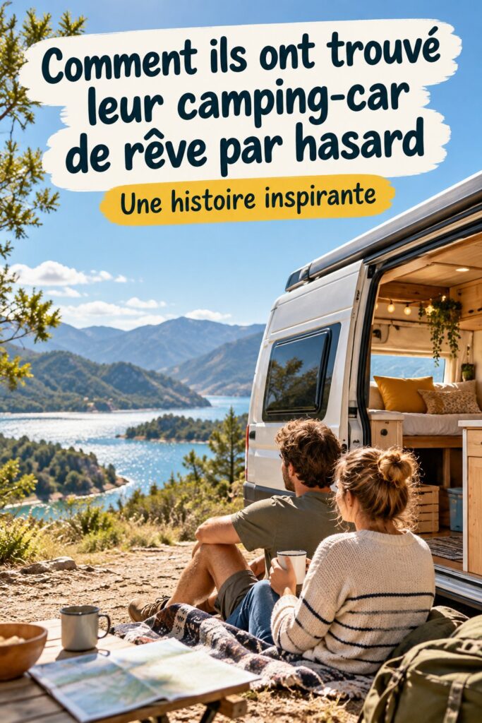 Un van aménagé sur une route pittoresque, parfait pour une vie d'aventure.