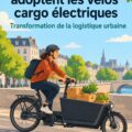 Un vélo cargo électrique en milieu urbain, prêt pour une livraison durable.