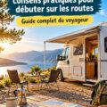 Un camping-car garé au bord d'un lac, parfait pour une aventure en pleine nature.
