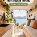 Intérieur de van épuré avec décoration simple et fonctionnelle