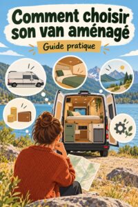 Van aménagé dans un paysage naturel, prêt pour l'aventure