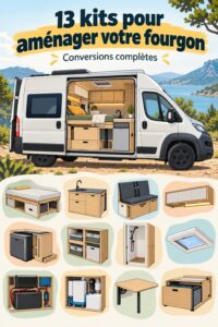 Kits DIY pour aménager un Ford Transit avec des éléments pratiques et personnalisés.